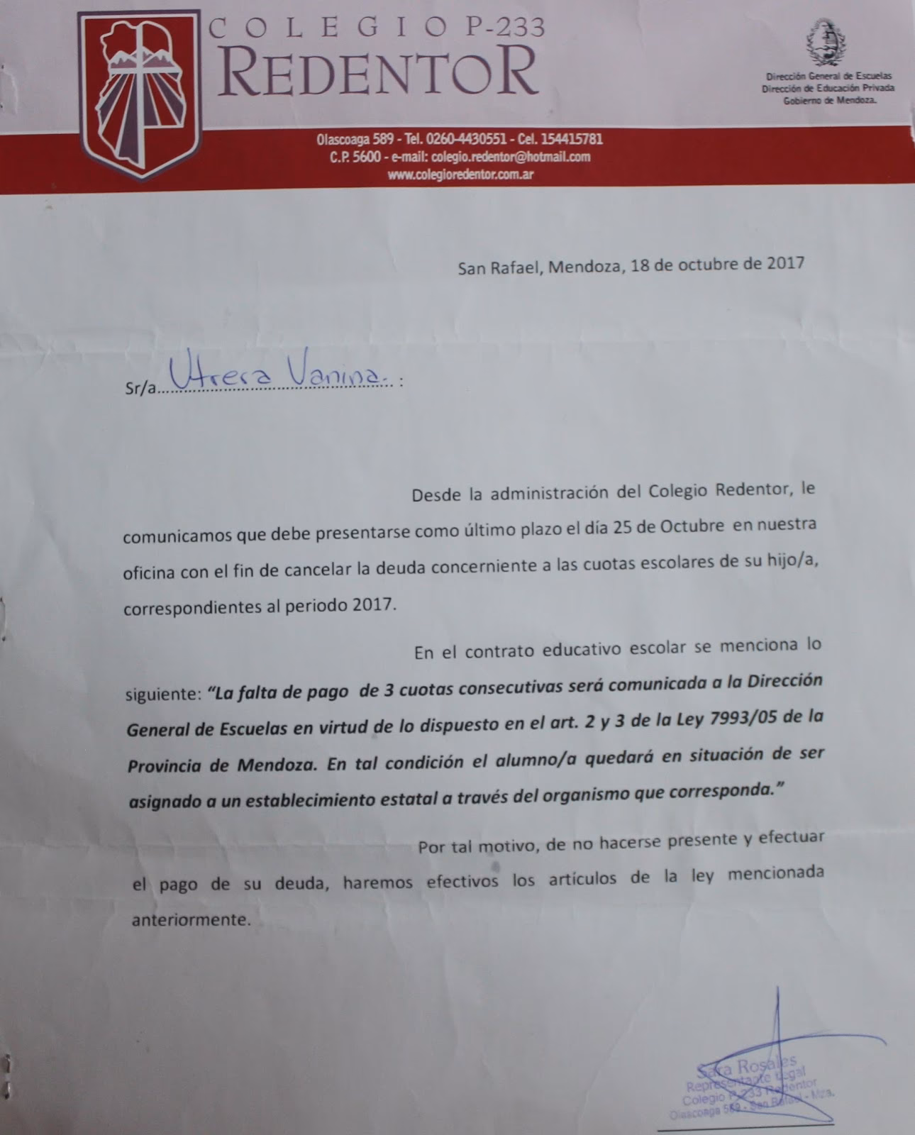 ¿Cuándo caduca una deuda de colegio privado?