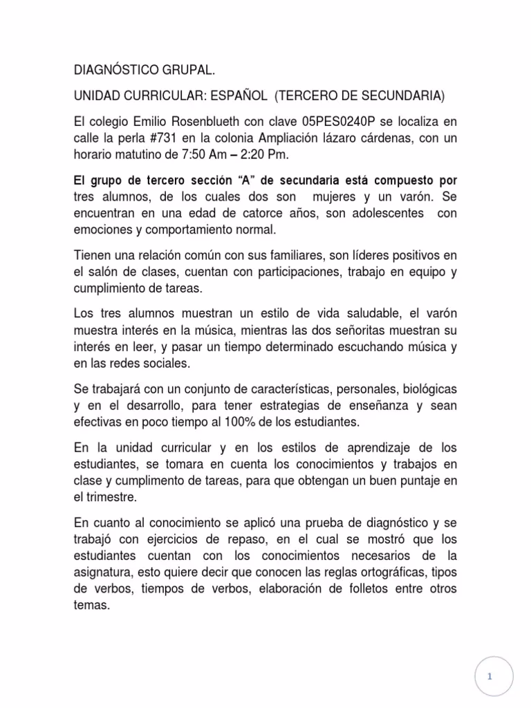 ¿Cuáles son los ámbitos que componen el diagnóstico grupal?
