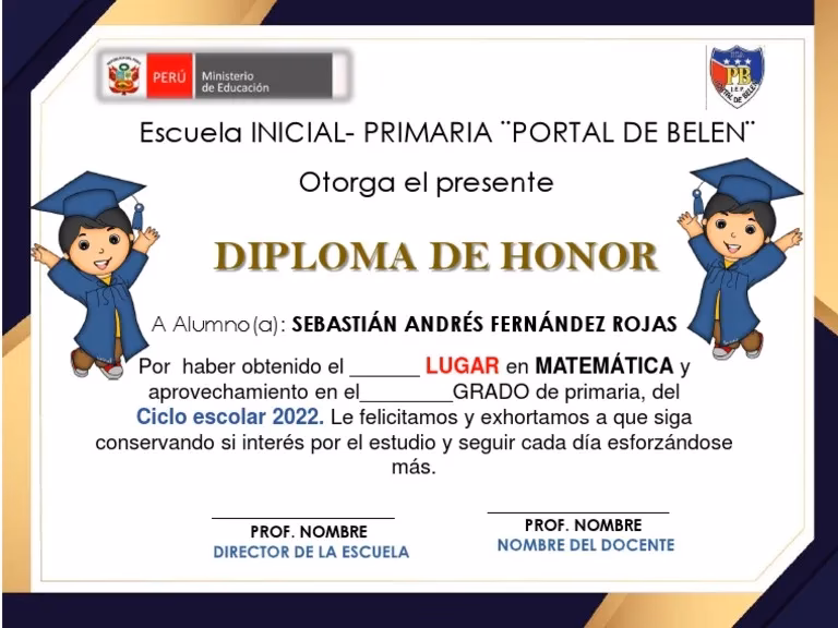 ¿Qué es un diploma de honor al mérito?
