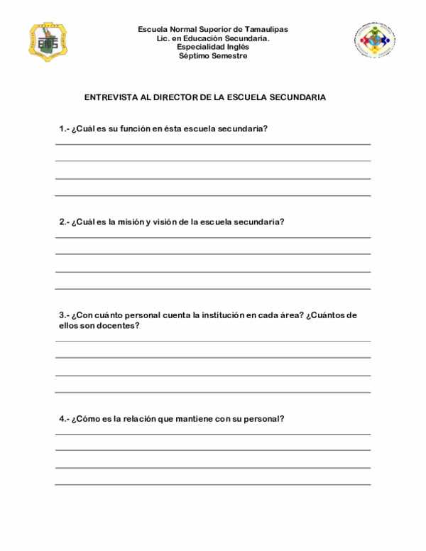 ¿Cómo se dice director de secundaria en inglés?