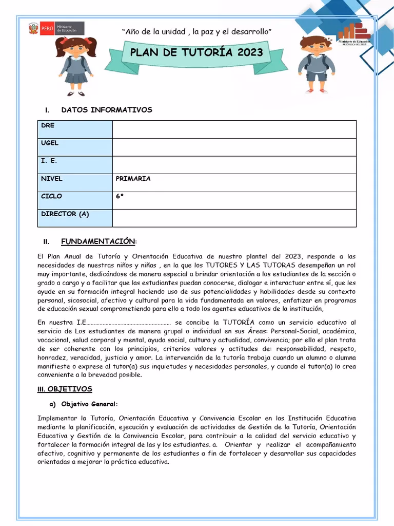 ¿Qué temas trabajar en tutoría primaria?