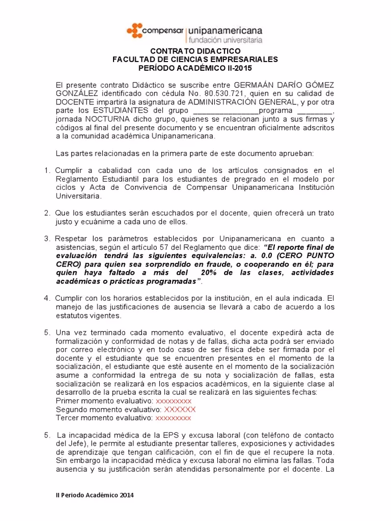 ¿Qué es un contrato de aprendizaje en educación?