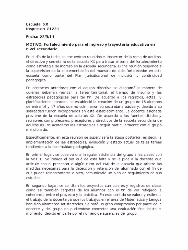 ¿Qué es el informe de secundaria MIT?