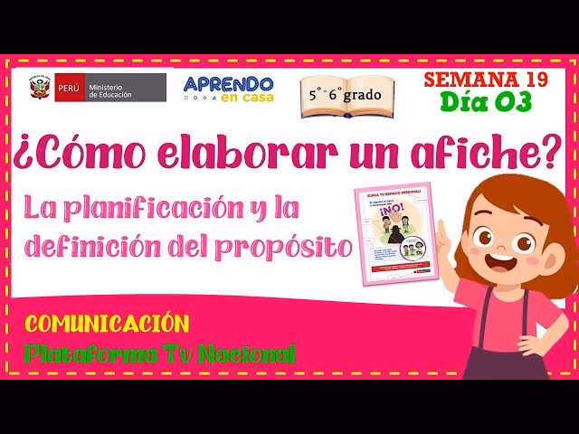 ¿Qué tareas desarrollar para elaborar mi afiche?