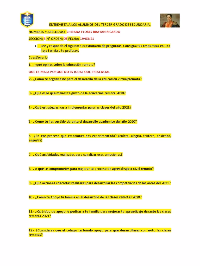 ¿Qué decir en una entrevista como estudiante de secundaria?