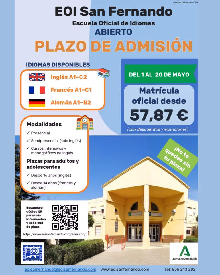 ¿Cuándo se abre la matrícula para la EOI?