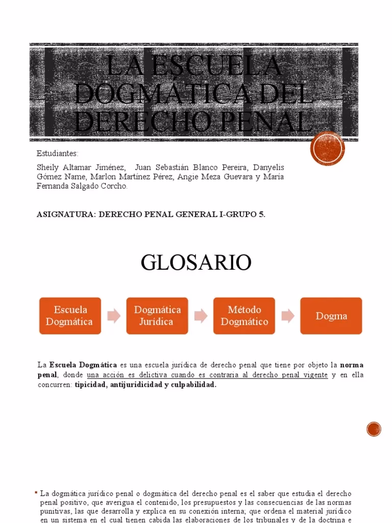 ¿Qué es la dogmática en derecho penal?