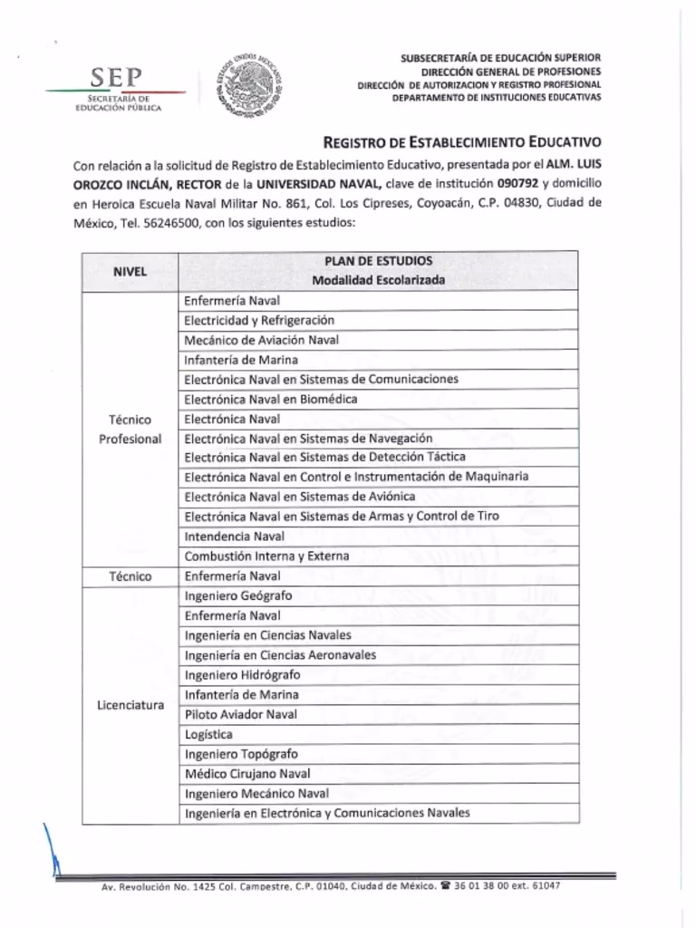 ¿Cuántos años son en la escuela naval militar?