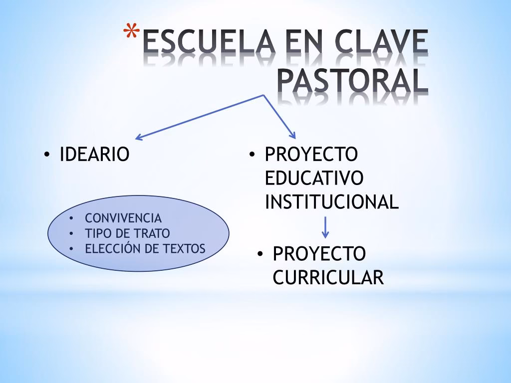 ¿Qué es una escuela en pastoral?