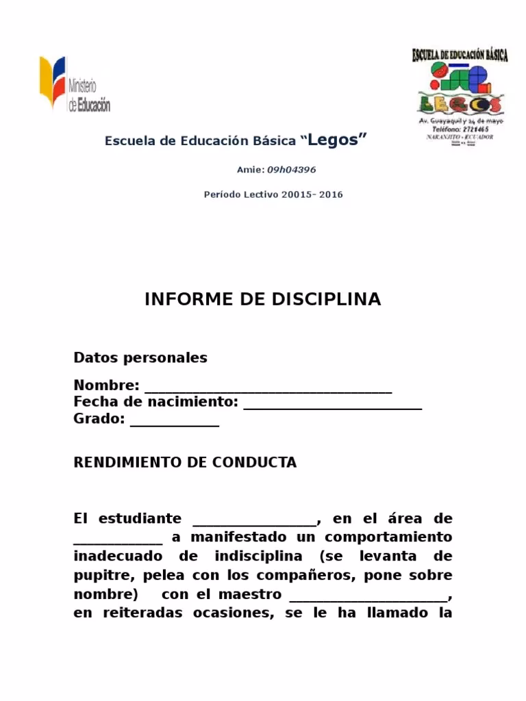 ¿Cómo describir a un alumno con mala conducta?