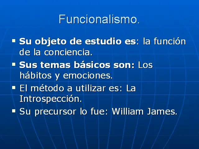 ¿Qué es el funcionalismo en la escuela de psicología?