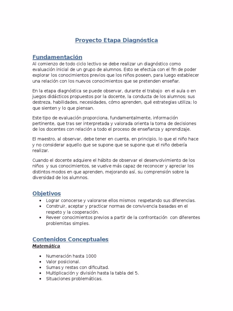 ¿Qué es la evaluación de diagnóstico en primaria?