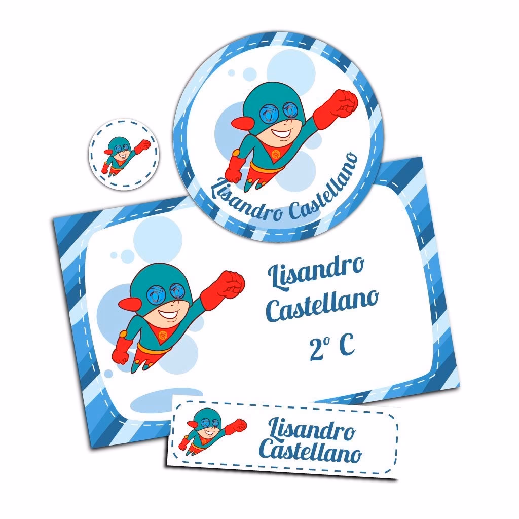 ¿Qué datos debe llevar una etiqueta escolar?