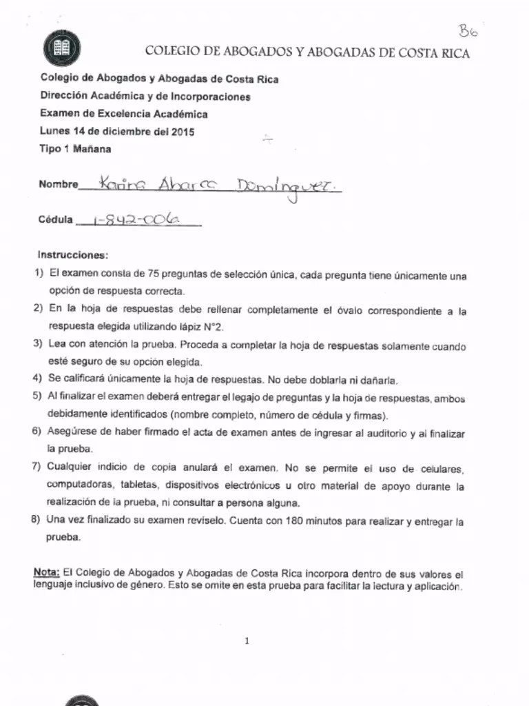 ¿Cuándo es el examen de Estado para abogados 2025?