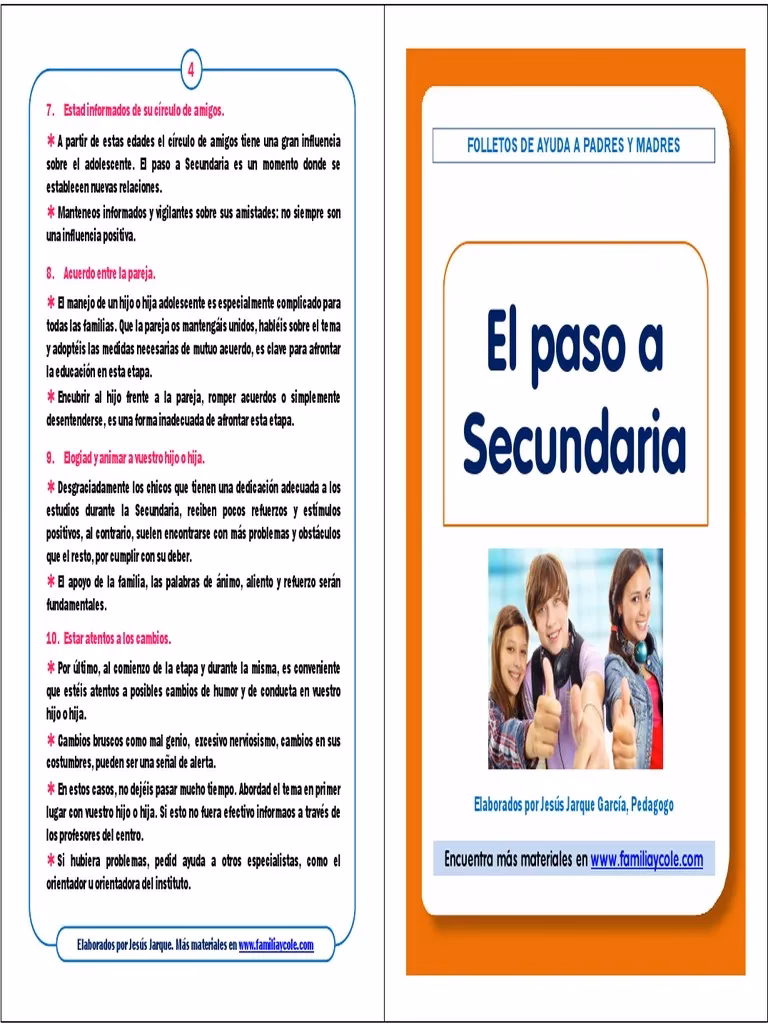 ¿Qué poner en un folleto para la escuela?