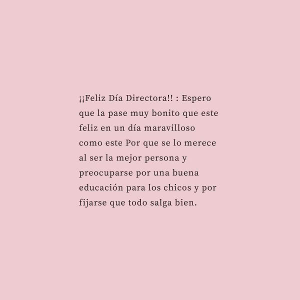 ¿Cómo agradecer al director?