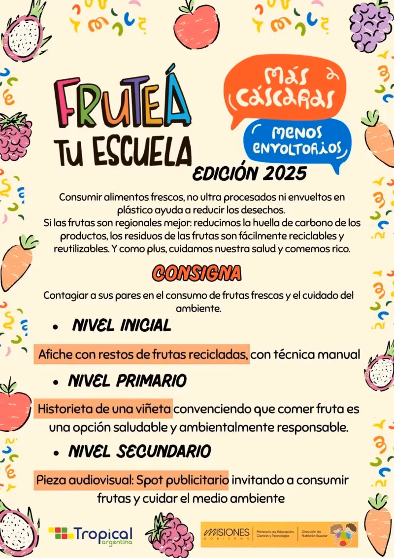 ¿Qué frutos podemos dar en la escuela?