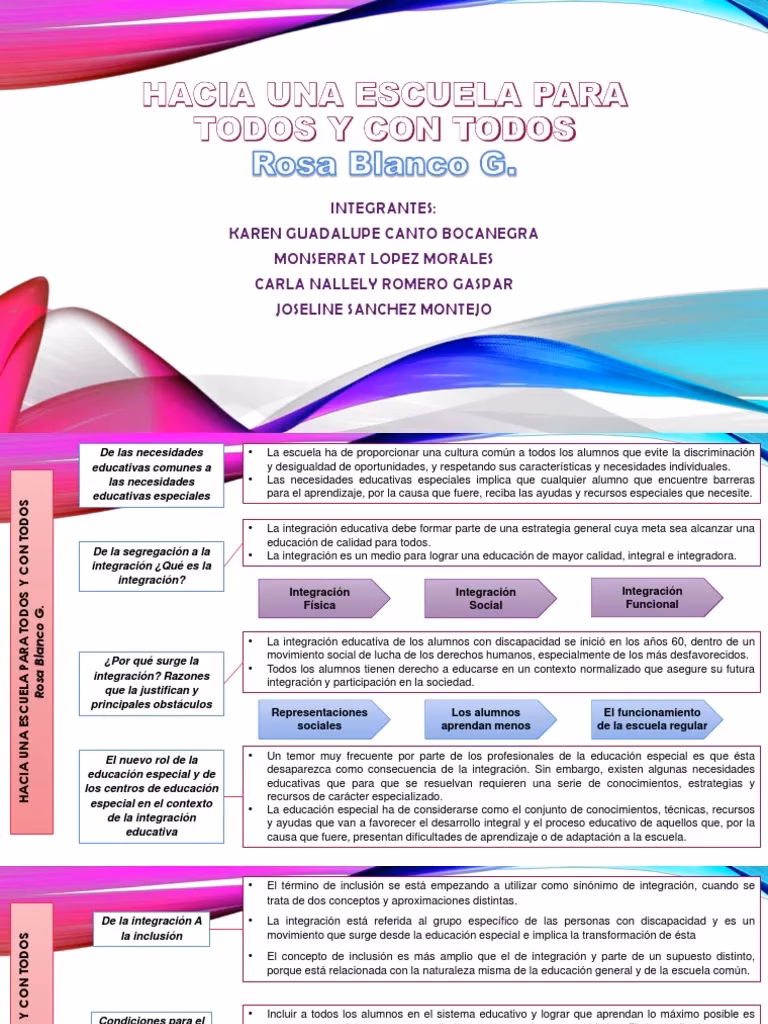 ¿Qué persigue una escuela inclusiva para todos?