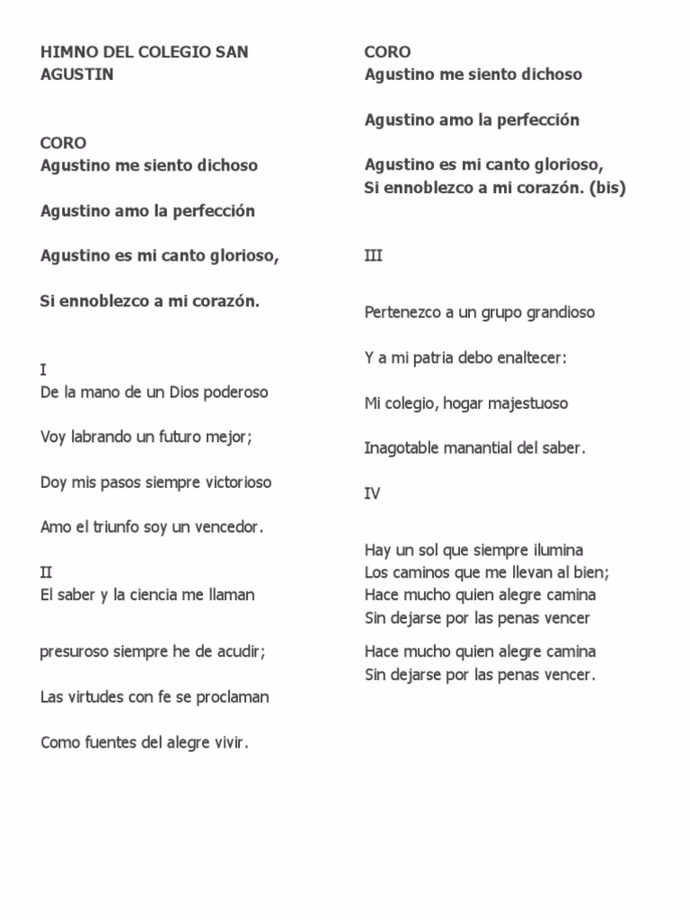¿Cuál es el himno de la escuela?