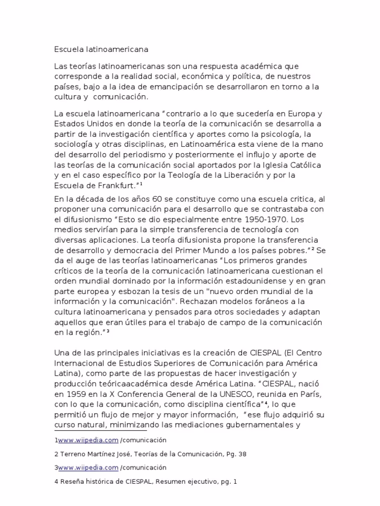 ¿Cómo surge la escuela latinoamericana?