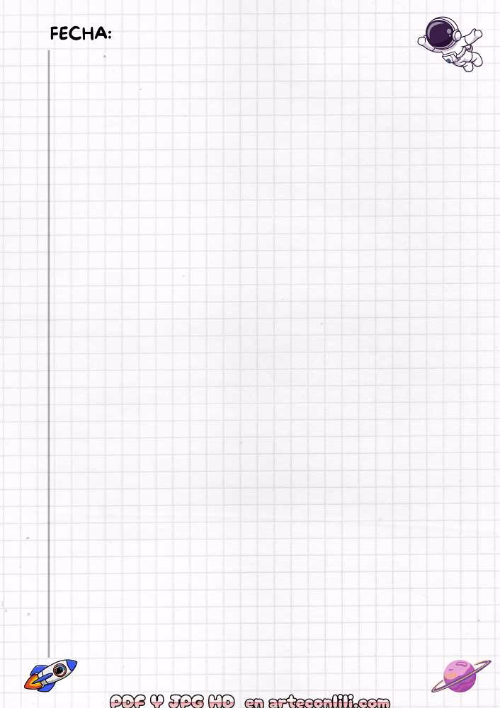 ¿Cómo se llaman las hojas para estudiar?