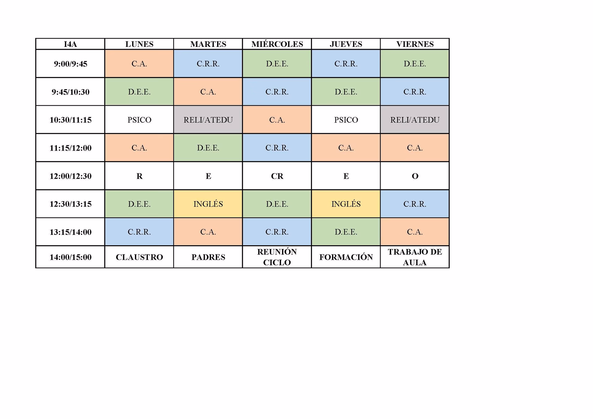 ¿Cómo es el horario escolar típico en España?