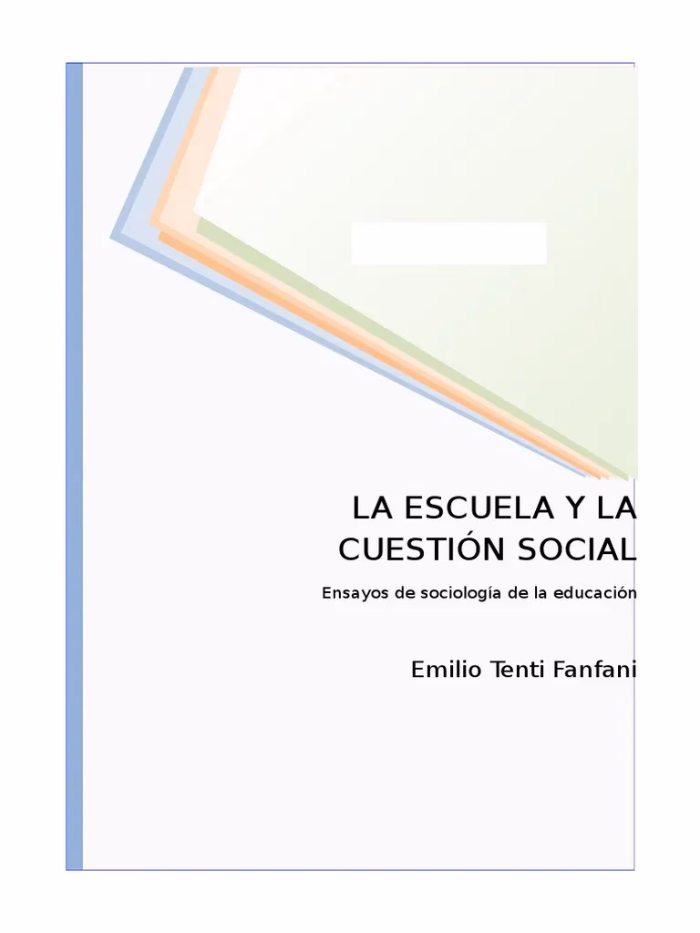 ¿Cómo explica Tenti Fanfani la autoridad docente?