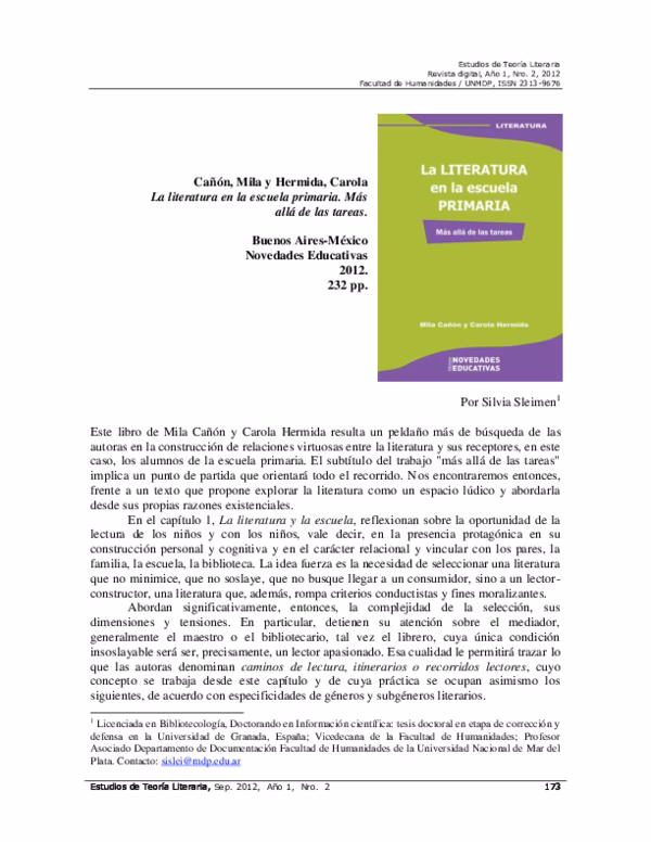 ¿Qué es el canon literario escolar?