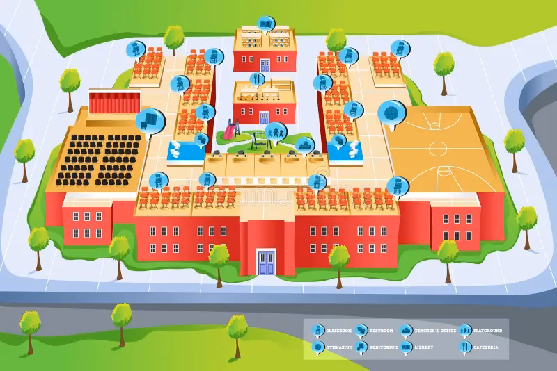 ¿Cómo entrar a un mapa escolar?