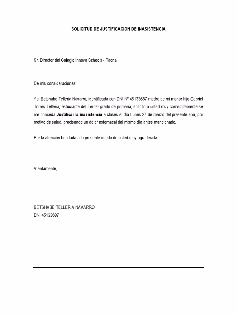 ¿Cómo hacer un escrito para justificar faltas en la escuela?