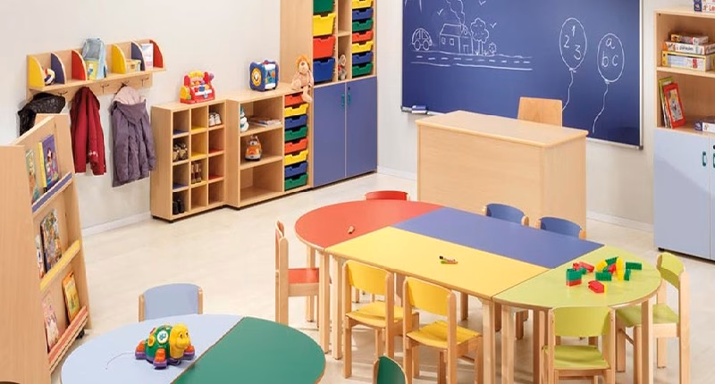 ¿Qué mobiliario debe tener una escuela?