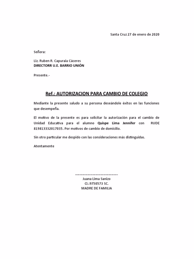 ¿Cómo escribir una carta de traslado a otra escuela?