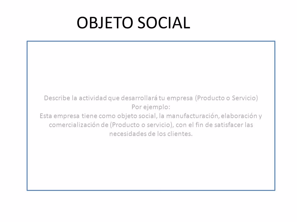 ¿Cuál es el objeto social de una institución educativa?