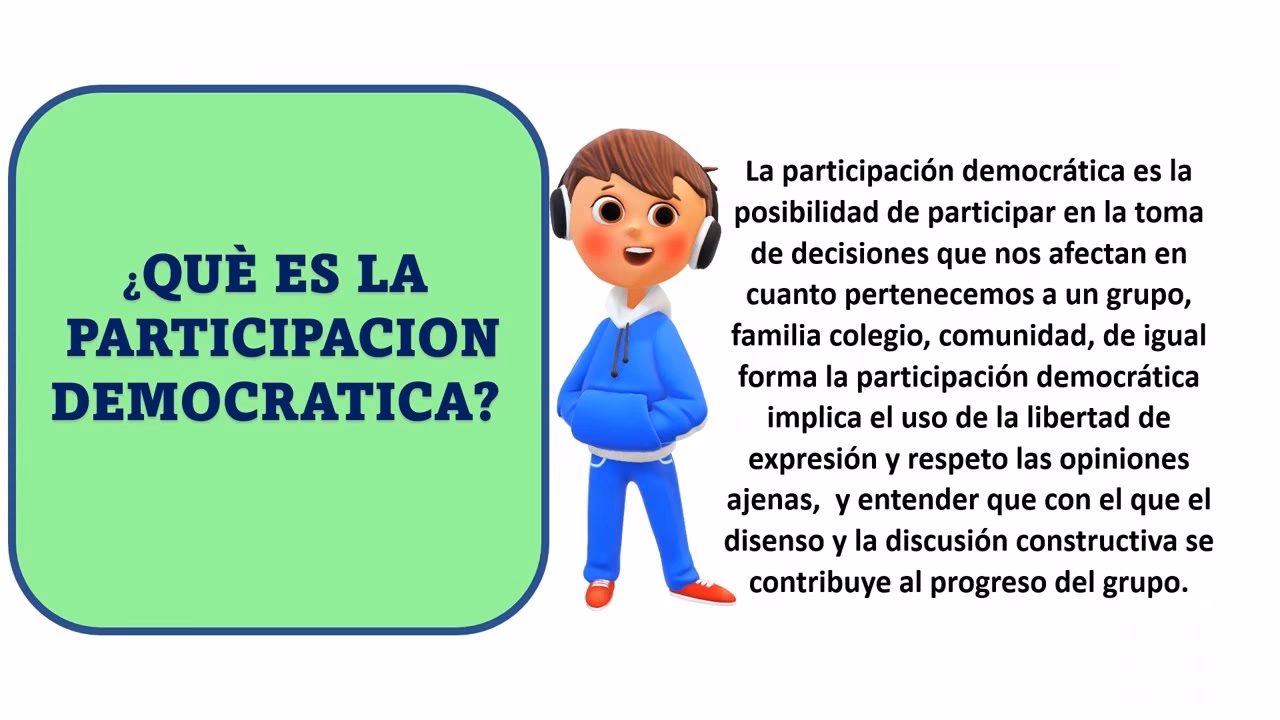 ¿Qué es la participación democrática en la escuela?