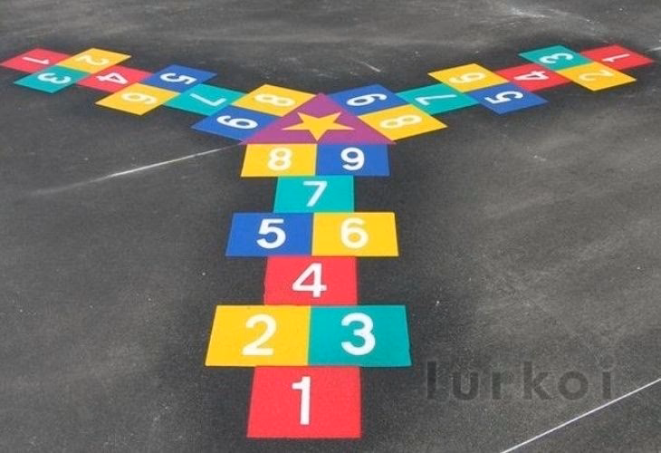 ¿Qué juegos puedo pintar en el patio de la escuela?