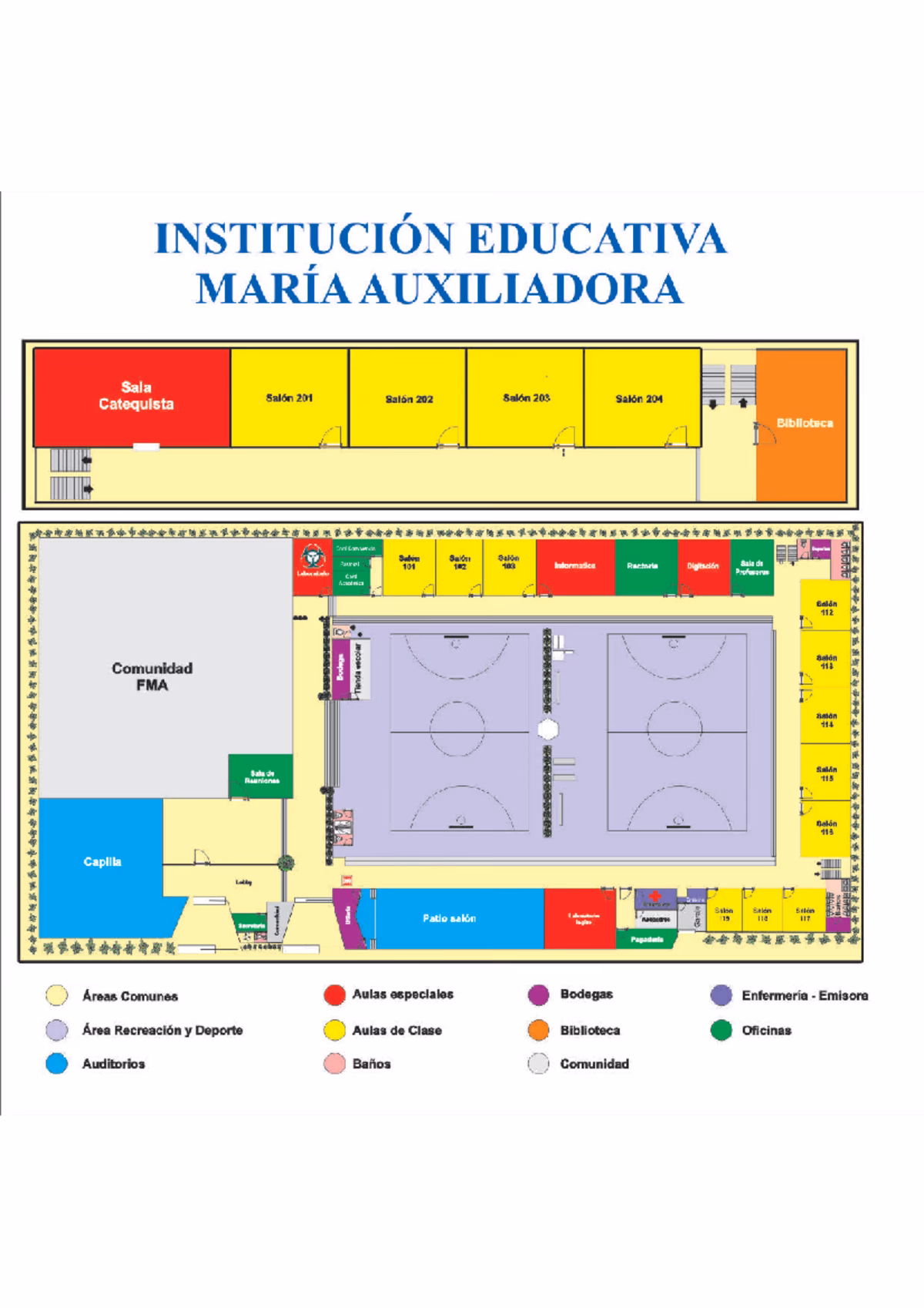 ¿Qué infraestructura debe tener un colegio?