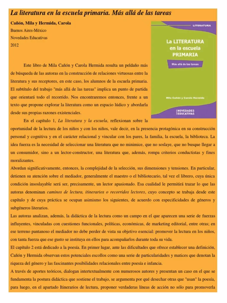 ¿Por qué es importante enseñar literatura a los niños?