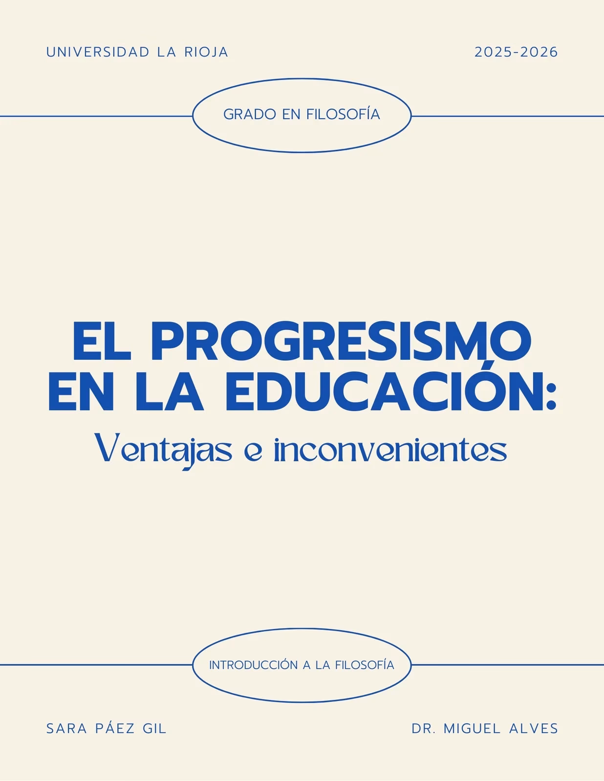 ¿Qué lleva la portada de un ensayo escolar?