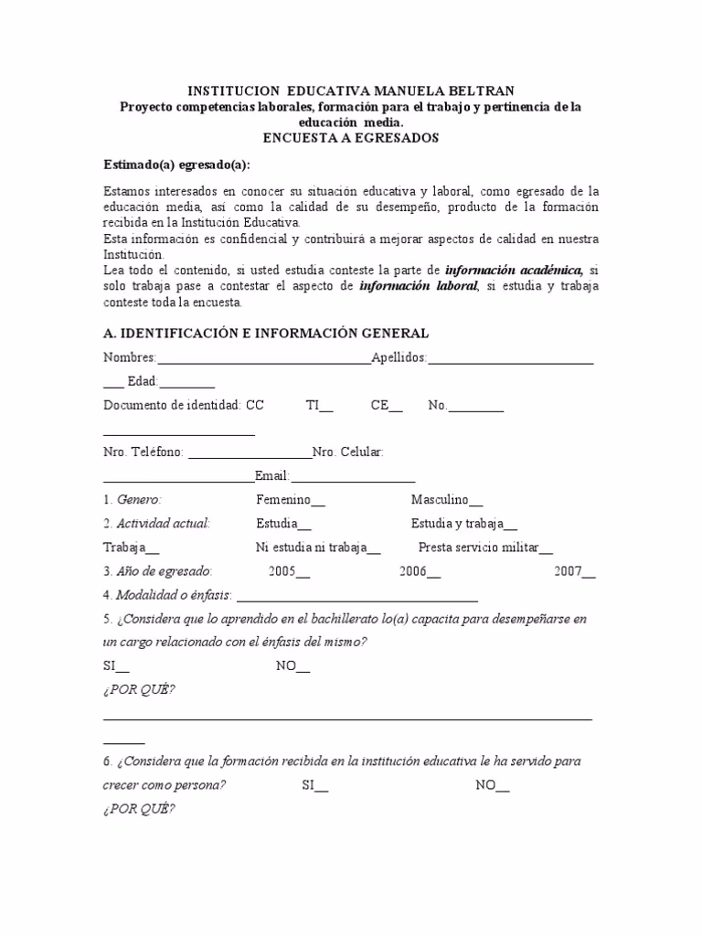 ¿Qué preguntas se le pueden hacer a un egresado?