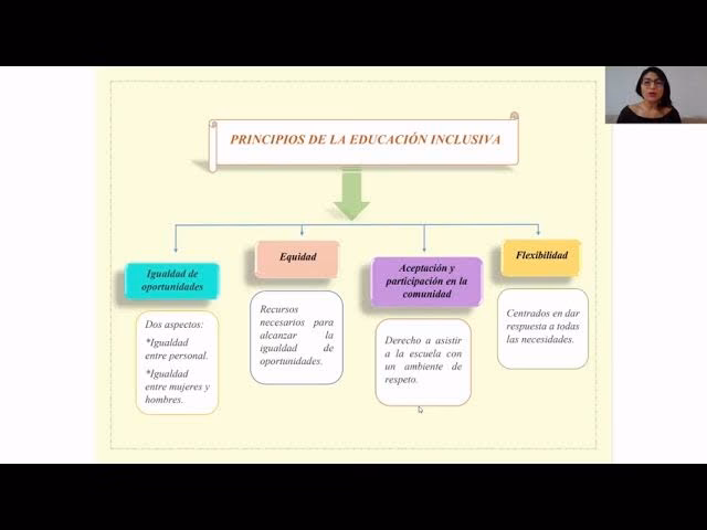 ¿Cuáles son los principios de la educación inclusiva?