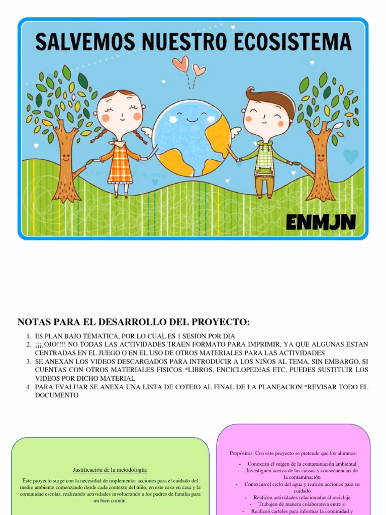 ¿Cómo elaborar un proyecto ambiental escolar?