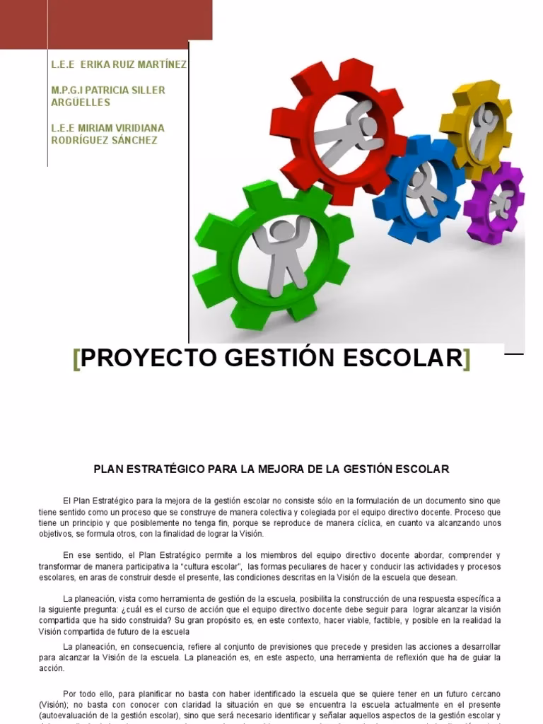 ¿Qué hace la gestión directiva en una institución educativa?