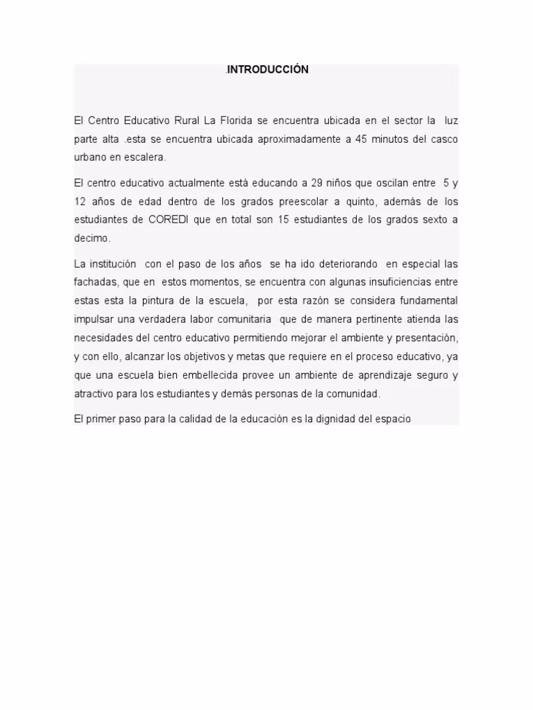 ¿Cuál es el objetivo de pintar una escuela?