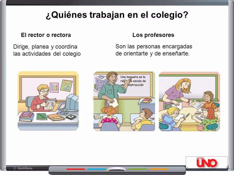 ¿Qué personas componen un colegio?