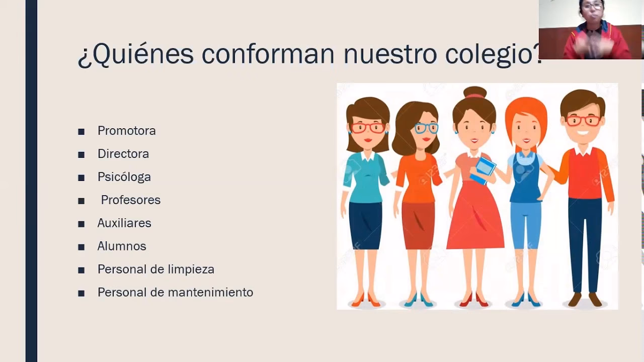 ¿Qué personas se encuentran en un colegio?