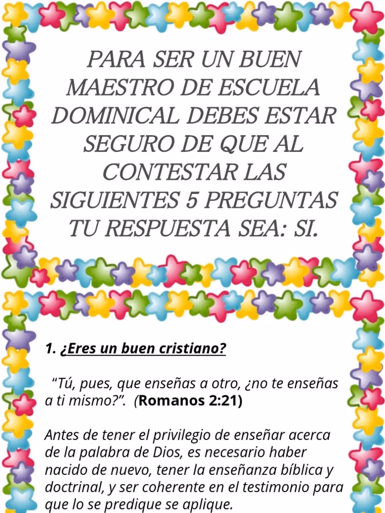 ¿Cómo animar a los maestros de escuela dominical?