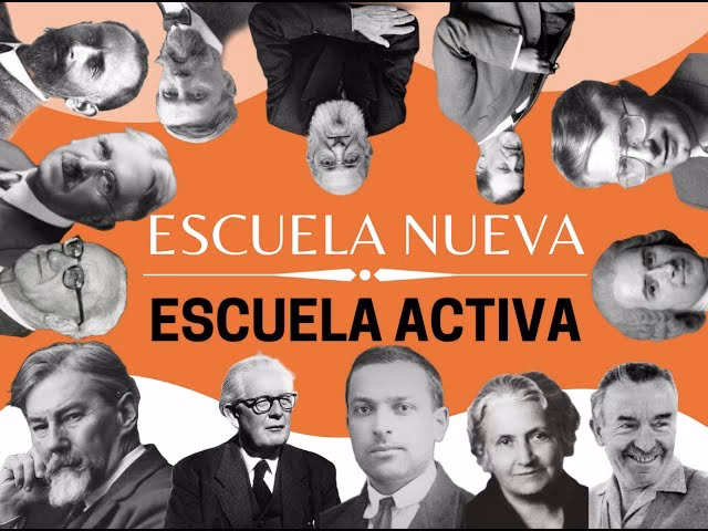 ¿Qué autores se relacionan con la escuela activa?
