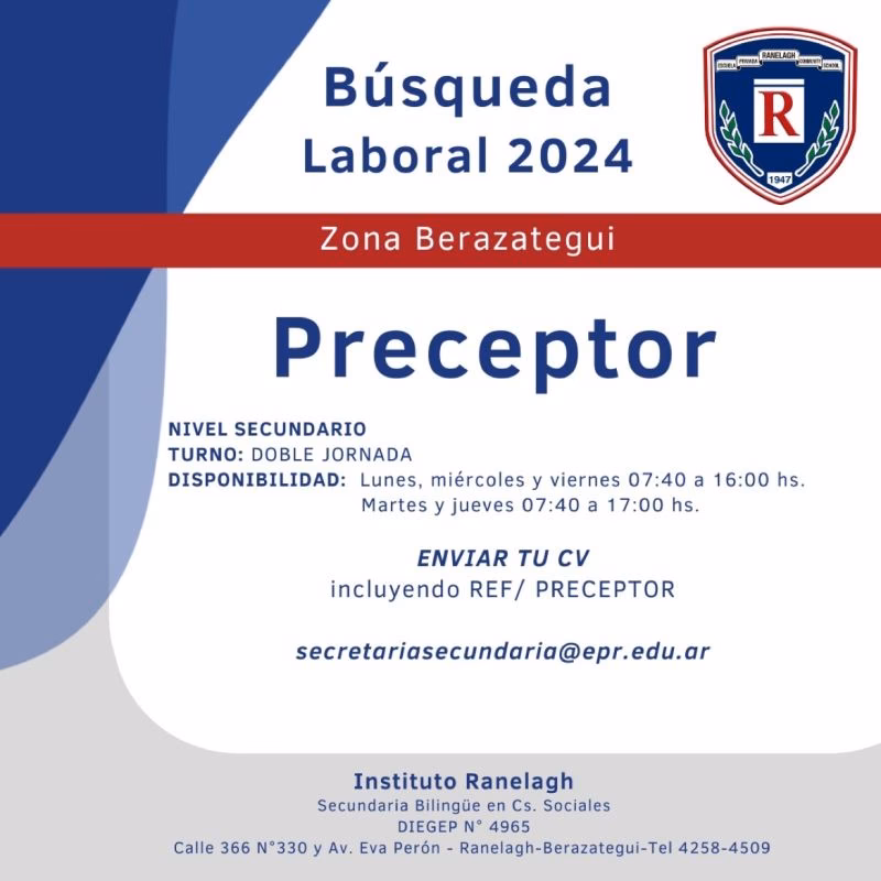 ¿Dónde trabaja un preceptor?