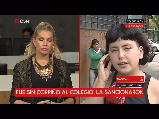 ¿Por qué la sancionaron por no usar corpiño en el colegio?